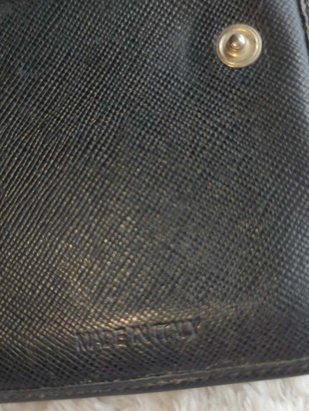PRADA Authentic Black Nylon And Leather Triangular Logo Wallet Mens Or Women's